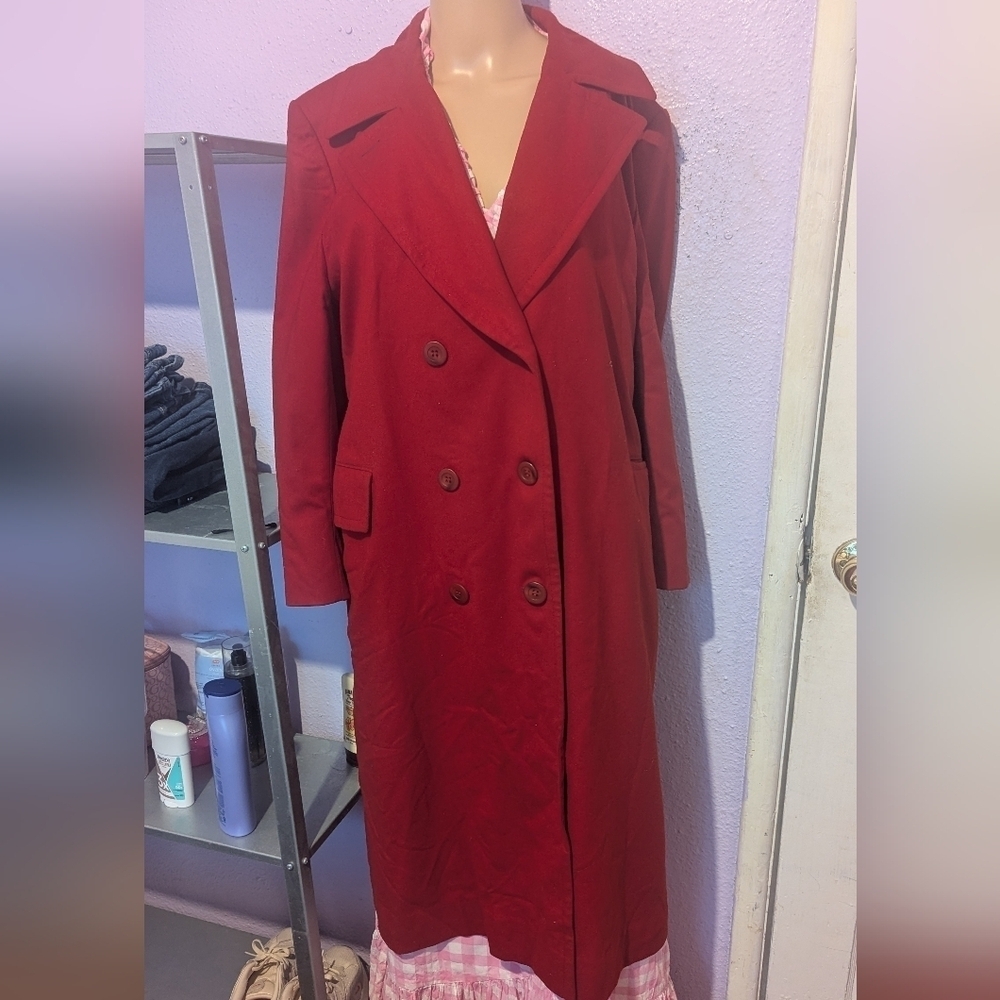 Pendlenton Women's Double-Breasted Red Coat